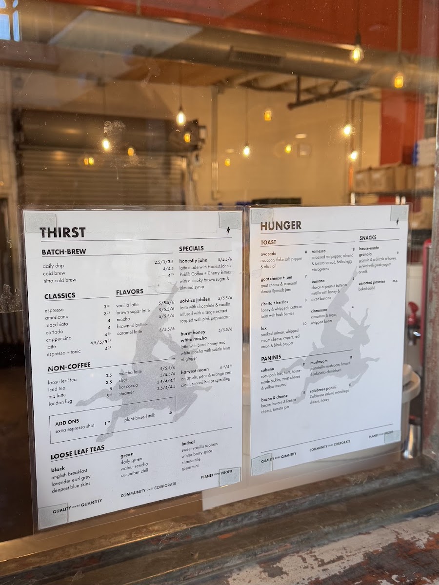Publik Coffee Roasters Menu - Image 5